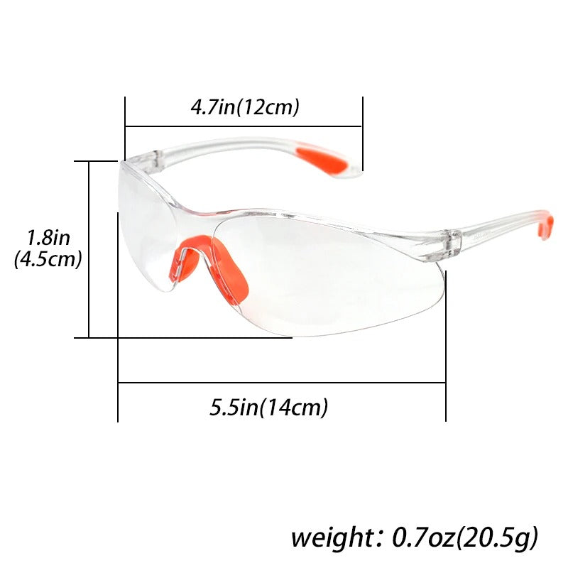 PC Material Anti Impact Wind Dust Proof Goggles Safety Riding Clear Glasses Lab Work Safety Eye Protective Glasses