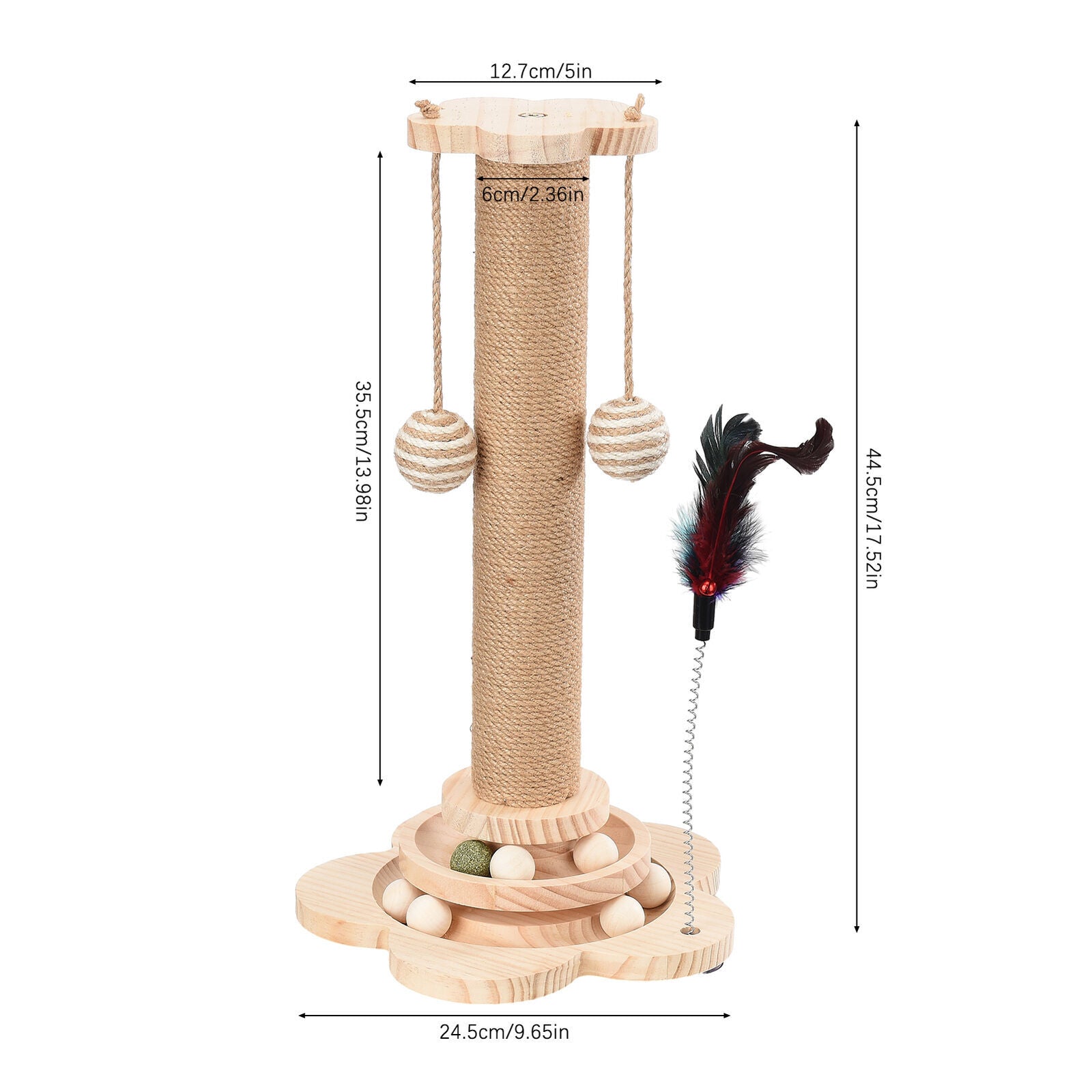 Large Cat Tree Scratching Post Pet Climbing Tower Kitten Activity Centre Kitten