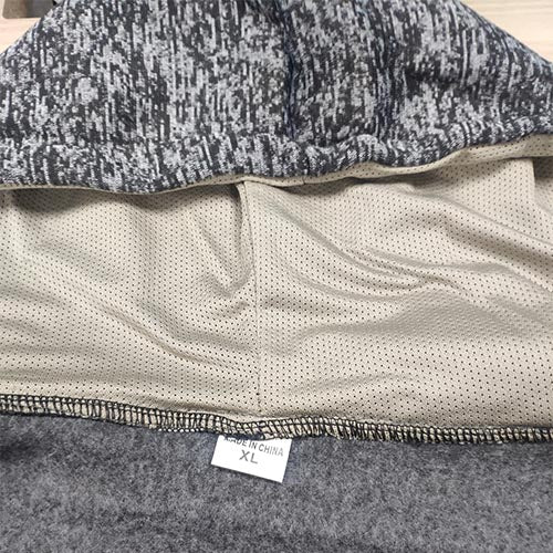 Mens Zipped Hoodie, Fleece Pullover Hooded With 2 Pockets, Sweatshirt Long Sleeve Jackets, Grey