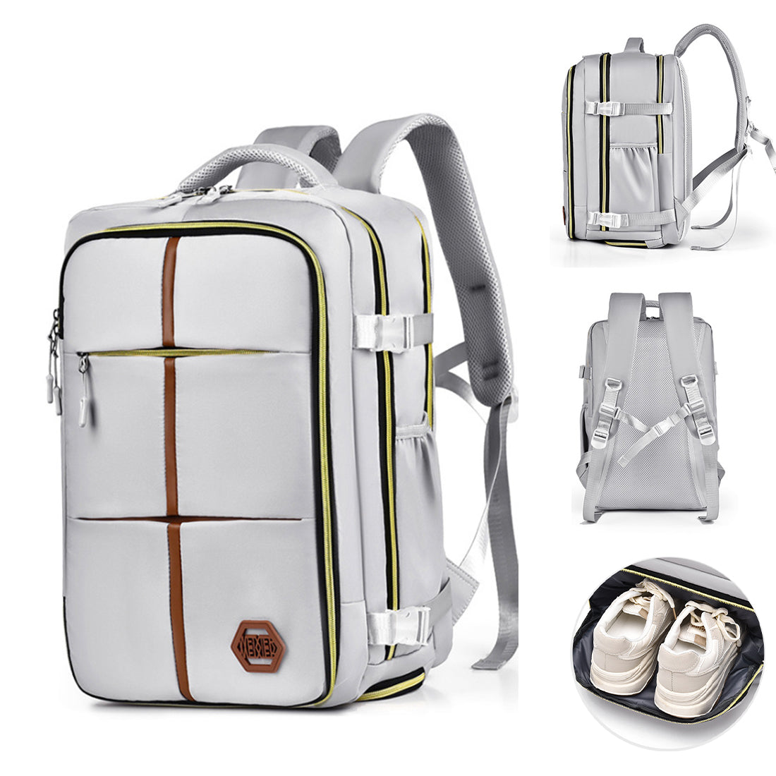 NEW Cabin Flight Bag Backpack 42X28X21cm Travel Rucksack Overnight Carry On Luggage UK