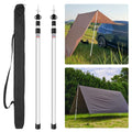 2x 230cm Tent Poles Telescopic Adjustable Awning Canopy Tarp Pole Support Rod UK