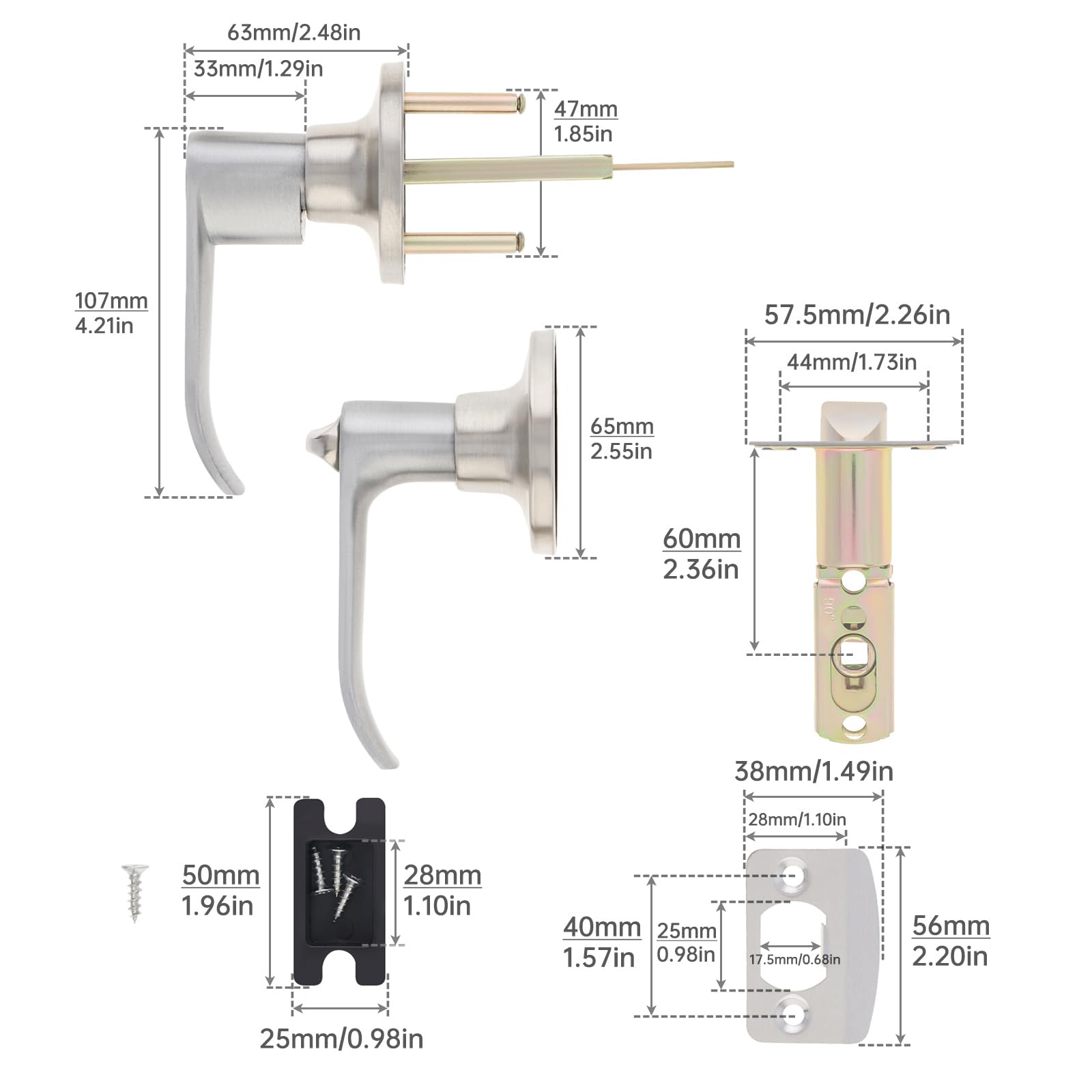 Three-bar Handle Lock
