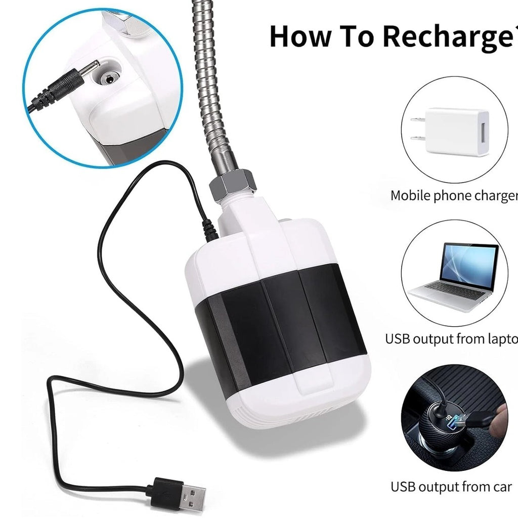 Portable Camping Shower USB Rechargeable Electric Shower For Garden Outdoor