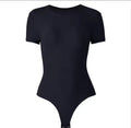 Bodysuit For Women, T Shirt Tops Second-skin Feel Recycle Shapewear Crew Neck Short Sleeve