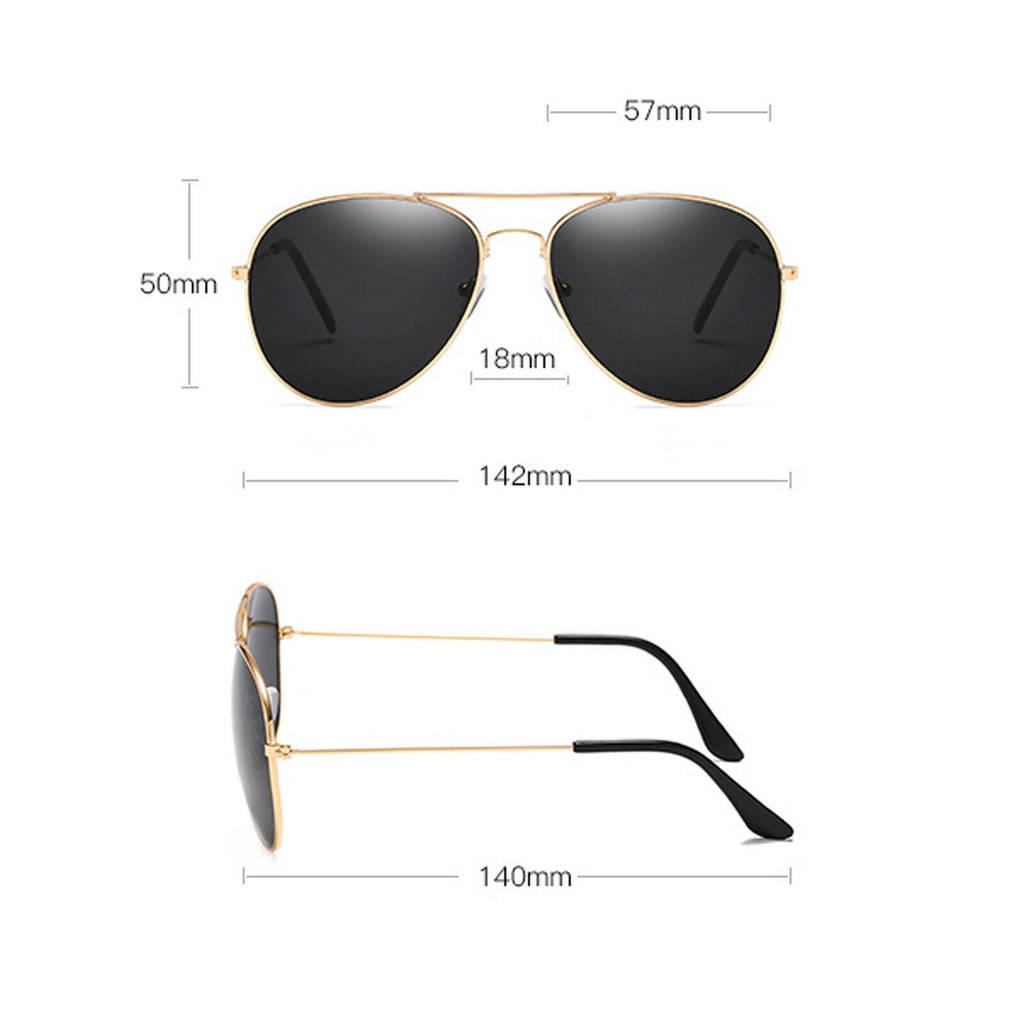 Polarized Sunglasses Men Ladies Women Unisex Mirror Vintage Retro Pilot