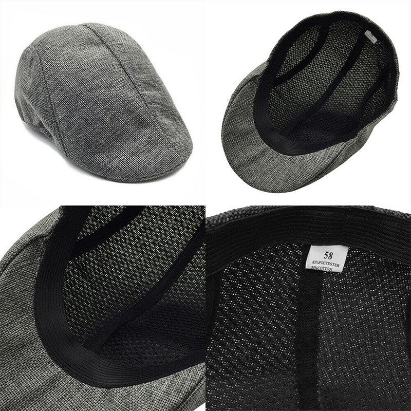 Mens Boys Hat Country Peaky Golf Driving Cabbie Hat Caps Retro Flat Cap Beret