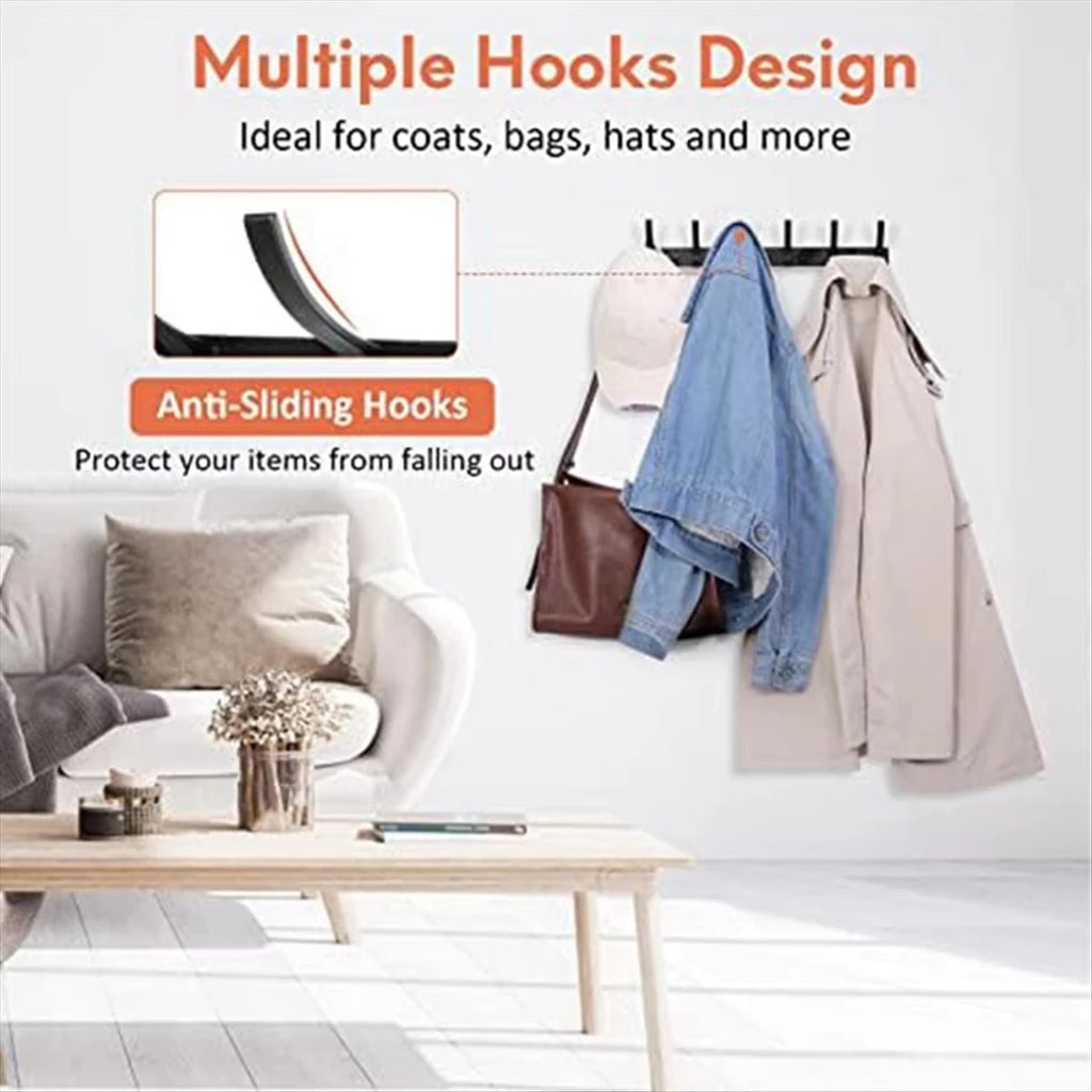 1pc Wall Mount Coat Rack - Thickened Clothe Hook. Bathroom Sticky Hook & Towel Clothe Wall Hanger. Iron Crafts For Wall Hanging.