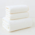 Coral Fleece Bath Towels Pack Of 3 White