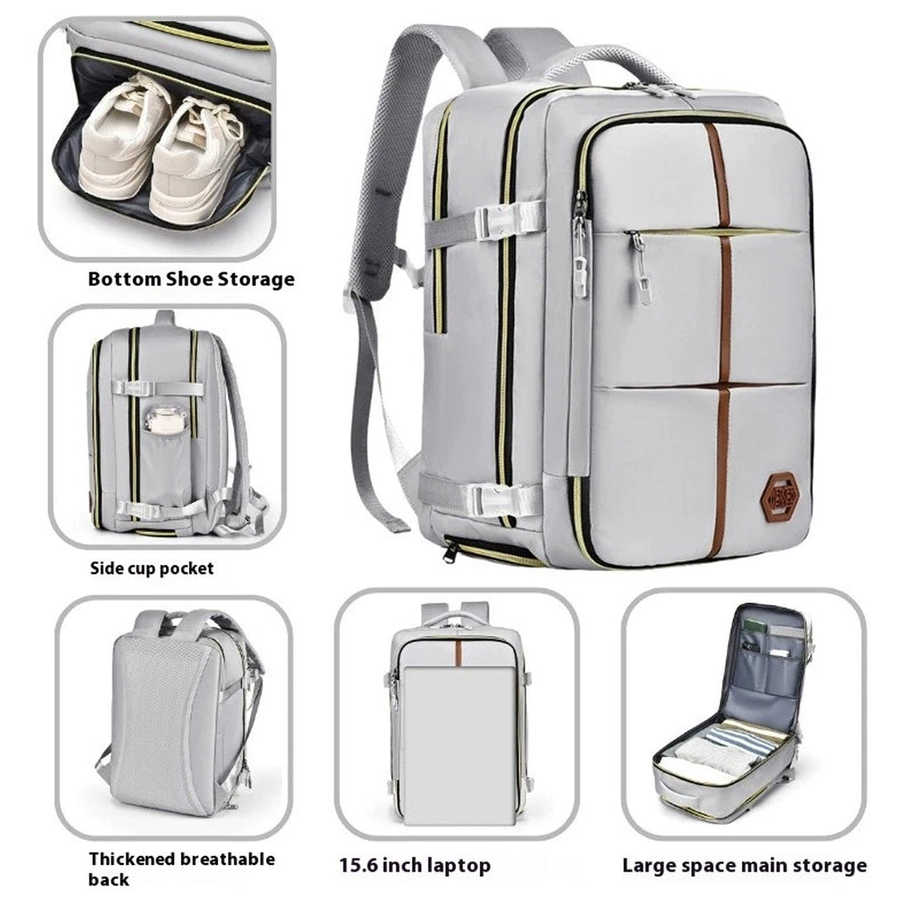 NEW Cabin Flight Bag Backpack 42X28X21cm Travel Rucksack Overnight Carry On Luggage UK