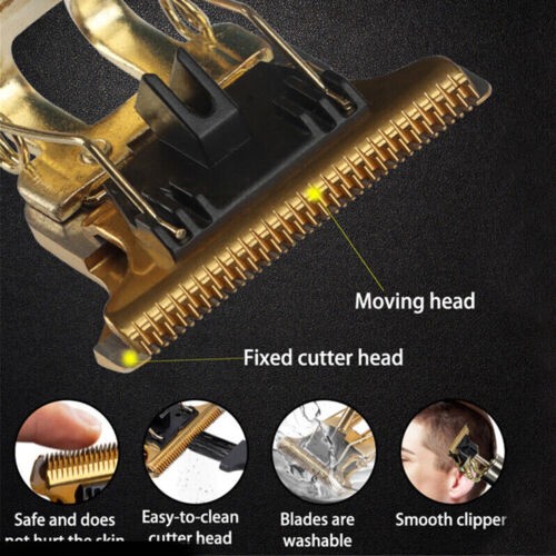 Beard Trimmer Hair Clippers Cordless Rechargeable Hair Cutting Barber Shaving Machine For Men USB Charging