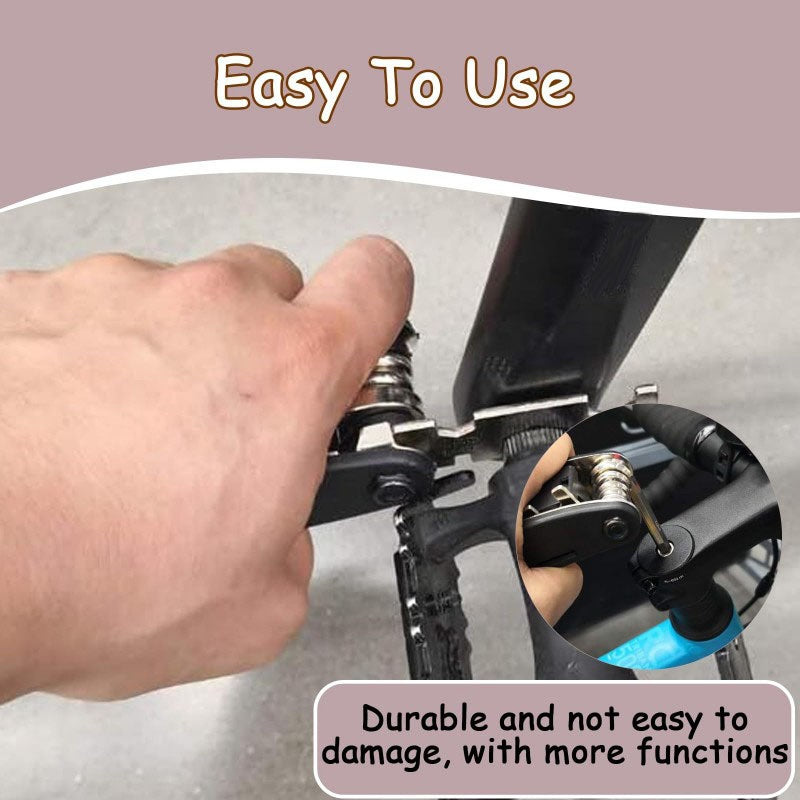 16-in-1 Bike Tool Kit With Tyre Repair & Valve Core Tool, Portable Bike Repair Kit For Road & MTB, Compact Bike Multi Tool Set, Essential Bike Tools Kit Set With Bag, Durable Bike Tool And Bicycle Too