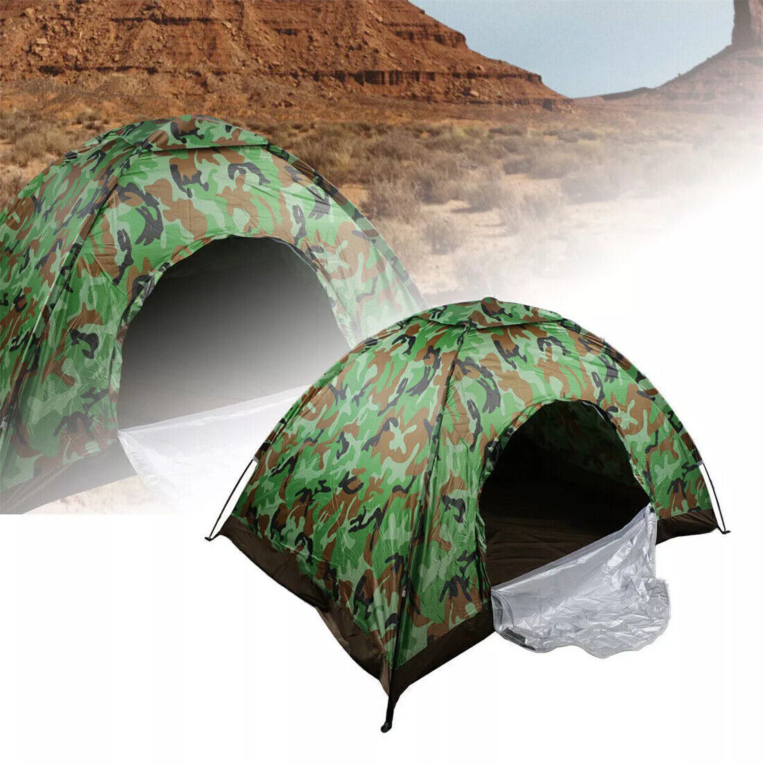 Up Hiking Tent 1-2 Man Person Family Camping Outdoor Festival Shelter UK