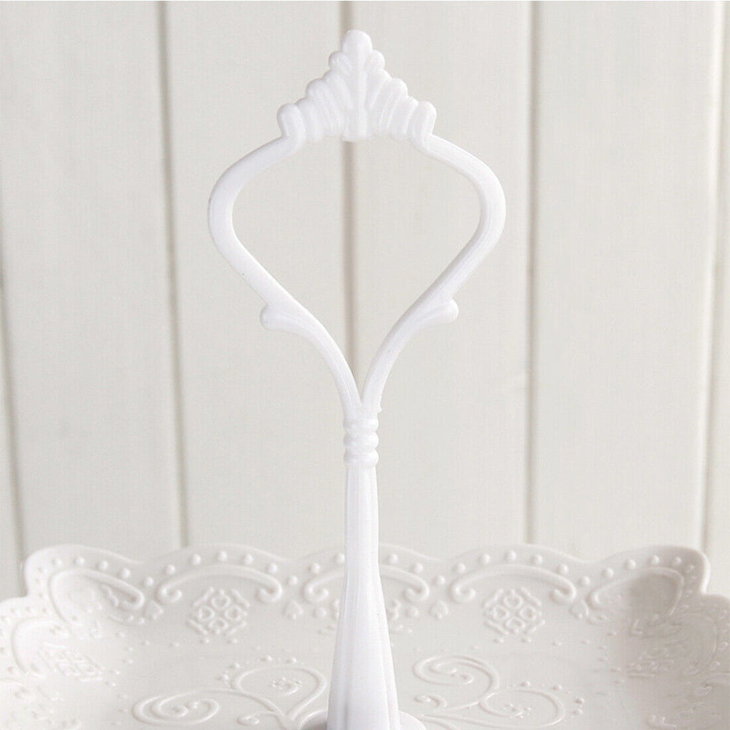 Elegant 3-Tier Square Cake Stand Set - 2Pcs Plastic Dessert Tower For Tea Parties And Weddings Office & School Supplies