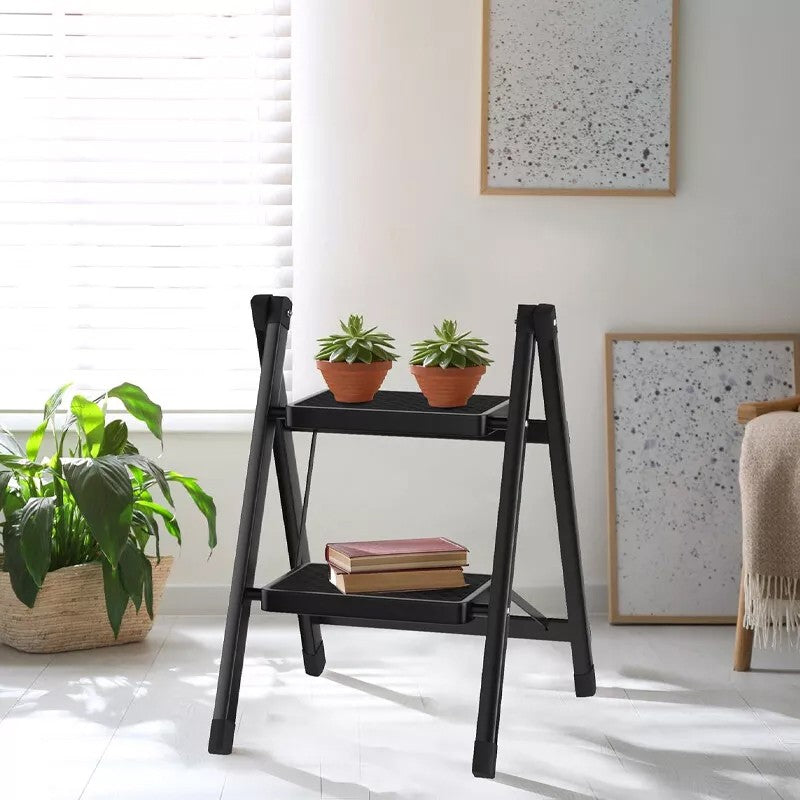 3 Step Ladder Folding Portable Compact Heavy Duty Anti-Slip Mat Stool